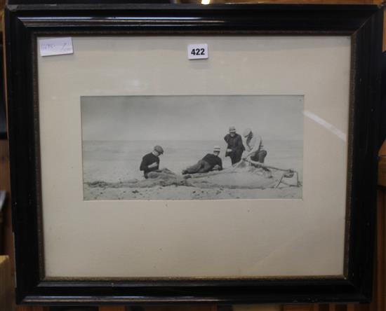 Framed photo of fisherman